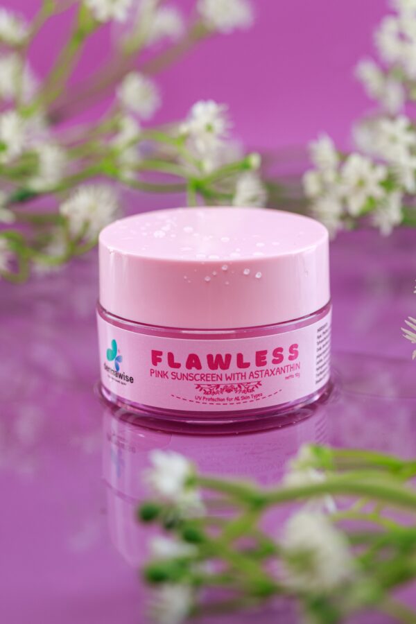 Dermawise Flawless Pink Sunscreen with Astaxanthin - 10 gram